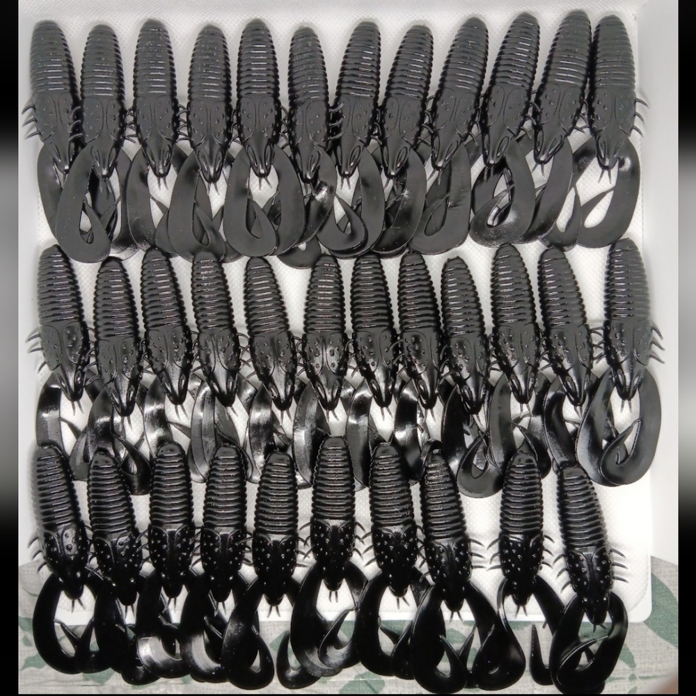 (48)6th Sense Stroker Craw 3.3" Exclusive Color Tar Pit New